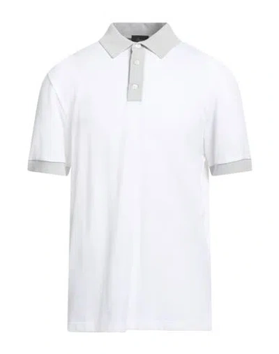 Brioni Man Polo Shirt White Size M Cotton