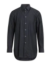 Brioni Man Shirt Black Size Xxl Cotton In Black