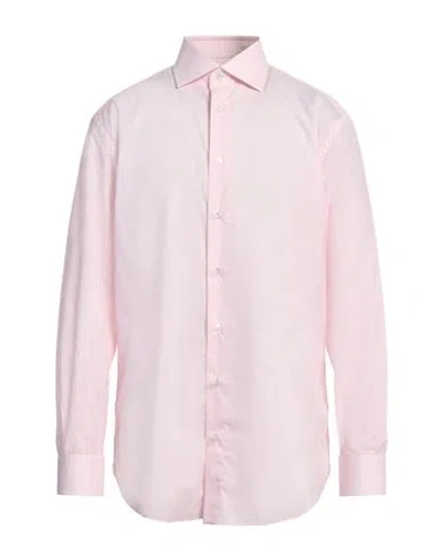 Brioni Man Shirt Light Pink Size 16 ½ Cotton