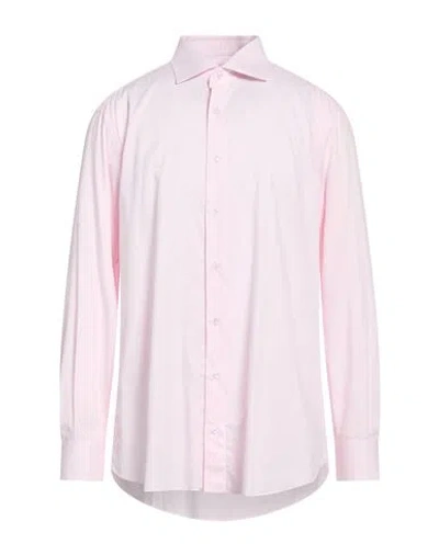 Brioni Man Shirt Pink Size 17 ¾ Cotton