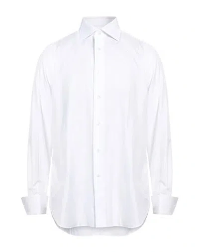 Brioni Man Shirt White Size 17 Cotton