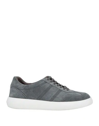 Brioni Man Sneakers Grey Size 9.5 Leather