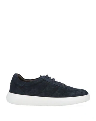 Brioni Man Sneakers Midnight Blue Size 8 Leather