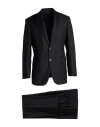 Brioni Long-sleeved Coat Belt Ring Trousers Suit In Black