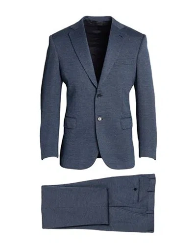 Brioni Man Suit Blue Size 50 Virgin Wool