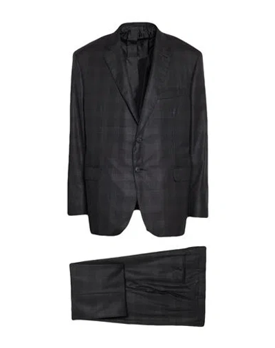 Brioni Man Suit Charcoal Size 48r Virgin Wool, Silk In Grey