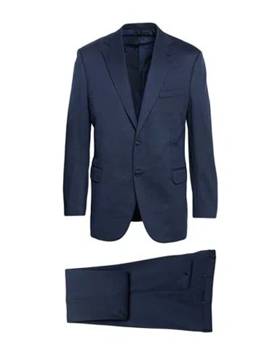 Brioni Man Suit Midnight Blue Size 50 Virgin Wool