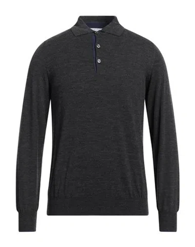 Brioni Man Sweater Steel Grey Size 40 Wool, Silk