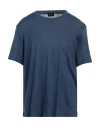 Brioni Man T-shirt Navy Blue Size 3xl Linen