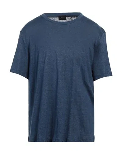 Brioni Man T-shirt Navy Blue Size 3xl Linen