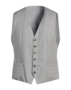 Brioni Man Tailored Vest Grey Size 44 Wool In Grey