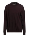 Brioni Man Turtleneck Cocoa Size 52 Wool In Brown