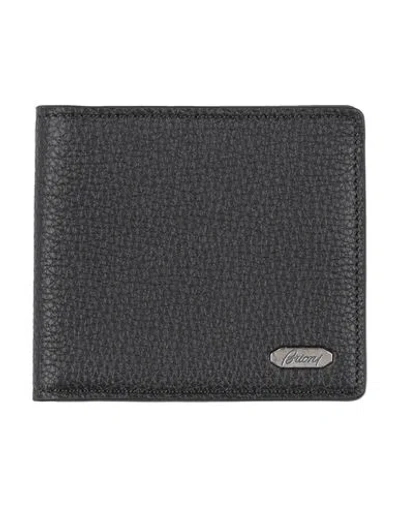 Brioni Man Wallet Black Size - Leather