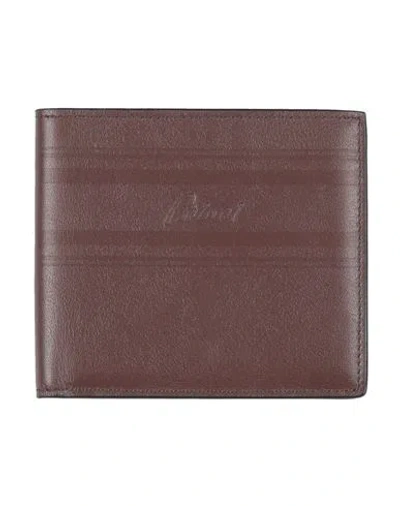 Brioni Man Wallet Brown Size - Leather