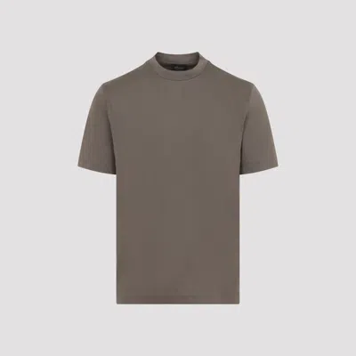 Brioni Crew-neck T-shirt In Brown