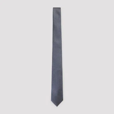Brioni Men's 100% Silk Tie In Blue