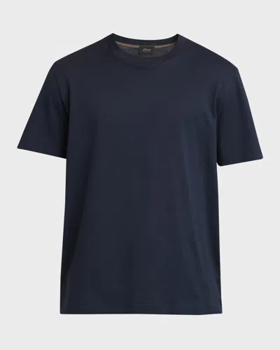 Brioni Men & Apos;s Cotton Crewneck T-shirt In Blue