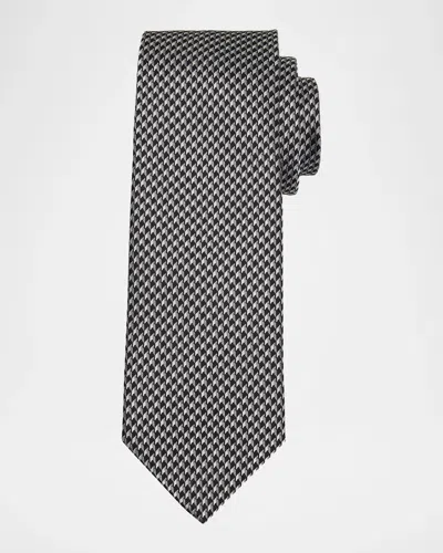 Brioni Men & Apos;s Micro Jacquard Silk Tie In Multi