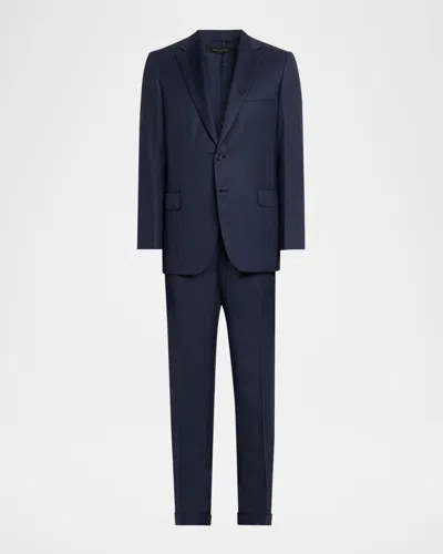Brioni Wool Two-piece Suit In Yellow