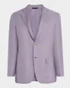 Brioni Men's Cashmere And Silk Single-breasted Sport Coat In Lilac