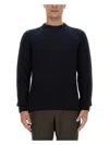 Brioni Ribbed And Braid Sweater Sweaters And Cardigans Blue In Black