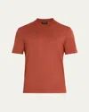 Brioni Men's Cotton And Cashmere Slim-fit Crewneck T-shirt In Pink