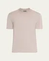 Brioni Men's Cotton And Cashmere Slim-fit Crewneck T-shirt In White