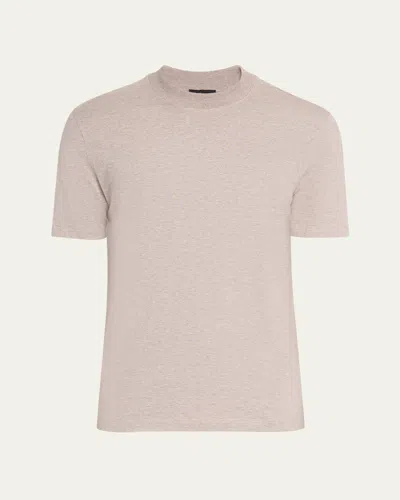 Brioni Men's Cotton And Cashmere Slim-fit Crewneck T-shirt In White
