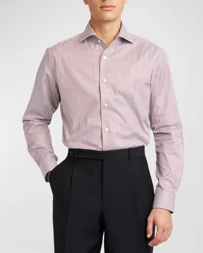 open lace back dress Multicolour Classic Fit Multi Bengal Stripe Dress Shirt – Thomas Pink main image 1