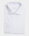 Brioni Men's Cotton Check Modern-fit Dress Shirt In Navy