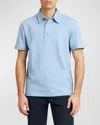 Brioni Men's Cotton Jersey Polo Shirt In Sky Blue