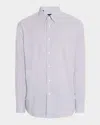 Brioni Men's Cotton Micro-check Sport Shirt In Flannel