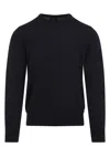 Brioni Crewneck Wool Sweater In Blue