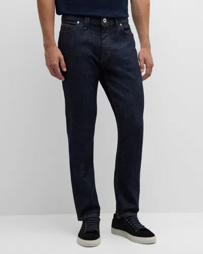 Brioni Men's Dark Wash Straight-leg Jeans In Midnight B