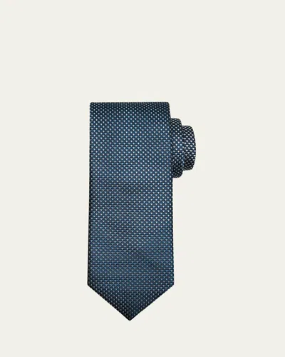 Brioni Men's Degrade Micro-jacquard Silk Tie