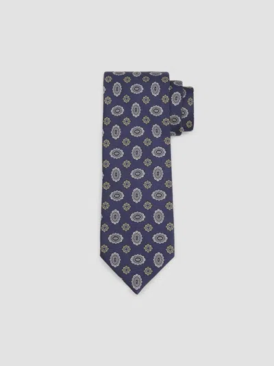 Brioni Men's Floral Medallion Silk Tie In Multi