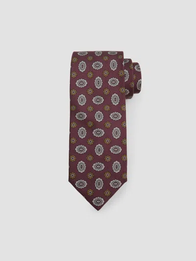 Brioni Men's Floral Medallion Silk Tie In Multi
