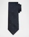 Brioni Men's Geometric Jacquard Silk Tie In Multi