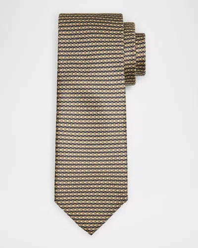 Brioni Men's Geometric Silk Tie In Animal Print