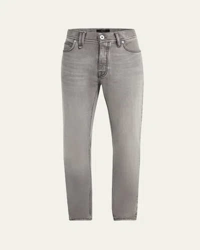 Brioni Men's Gray Denim Five-pocket Pants In Graphite