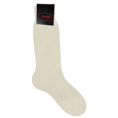 Brioni Men's Ivory Socks Solid In Neutral