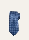 Brioni Men's Jacquard Silk Tie In Midnight B