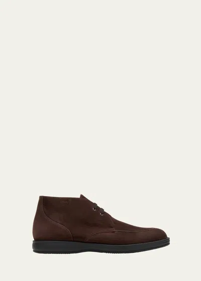 BRIONI MEN'S JOURNEY SUEDE DESERT BOOTS