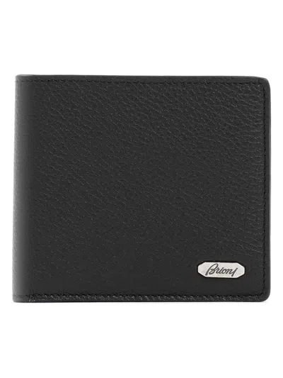 Brioni Men's Leather Wallet In Black