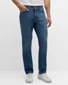 Brioni Straight-leg Cotton Trousers In Perwinkle