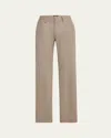 Brioni Men's Meribel Wool Flannel 5-pocket Pants In Beige Brown