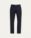 Brioni Men's Meribel Wool Flannel 5-pocket Pants In Navy