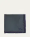 Brioni Men's Micro Jacquard Silk Pocket Square In Multi