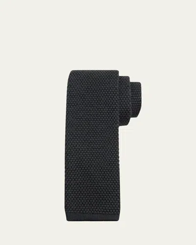 Brioni Men's Micro Motif Silk Tie In Orange