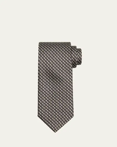 Brioni Men's Micro-print Silk Tie